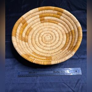 13” handmade Native American Indian ceremonial basket